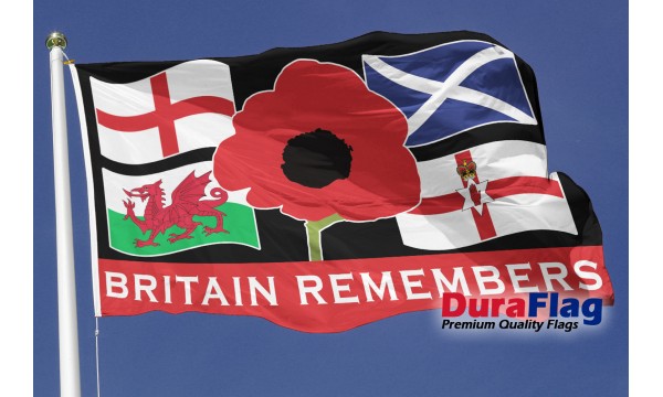 DuraFlag® Britain Remembers Premium Quality Flag